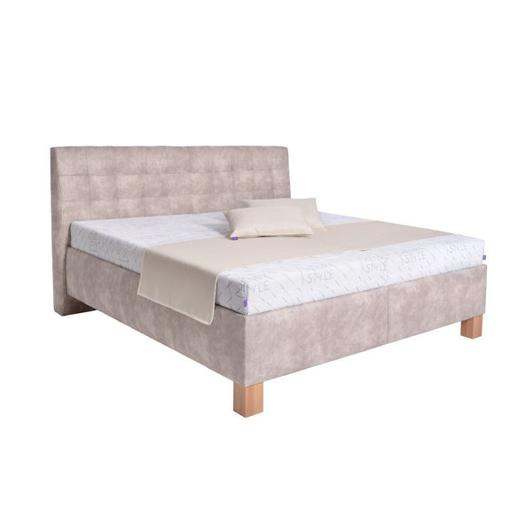 Levně Čalouněná postel Victoria 180x200,béžová, bez matrace