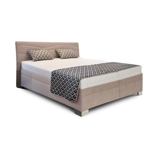 Levně Čalouněná postel Windsor 180x200, béžová, bez matrace