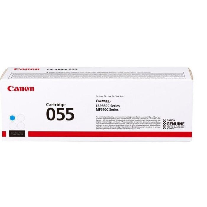 Canon originální toner 055C,cyan,2100str.,3015C002