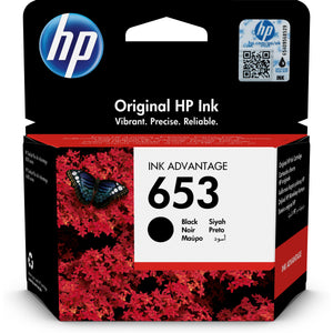 Cartridge HP 3YM75AE, 653, černá
