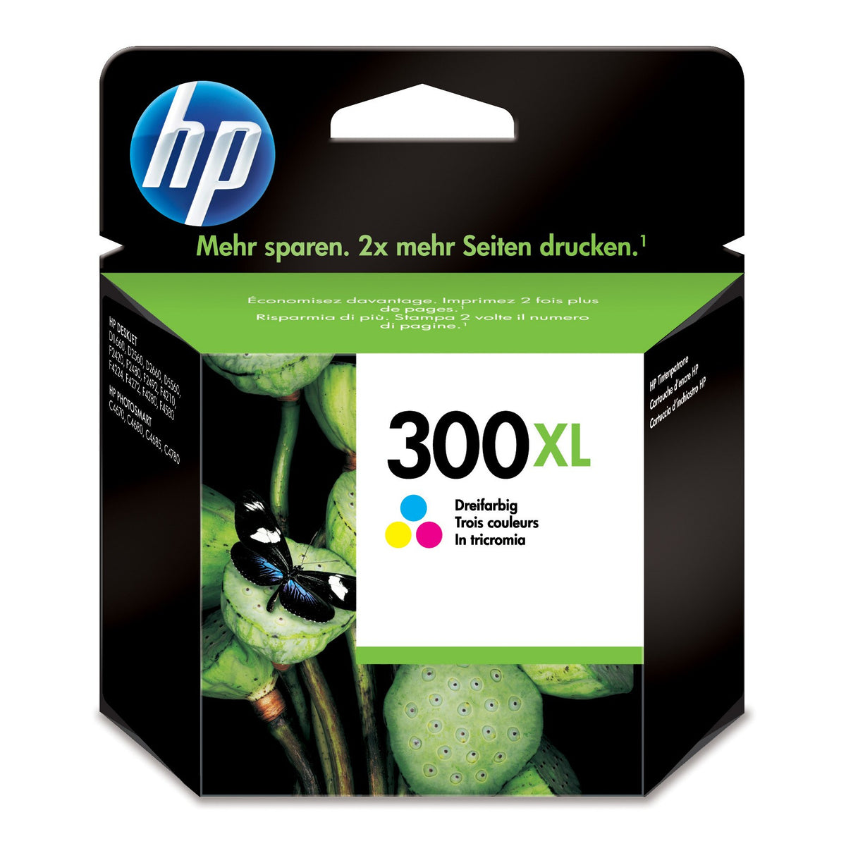 Cartridge HP CC644EE, 300XL, Tri-color