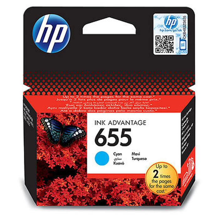 Cartridge HP CZ110AE, 655, modrá