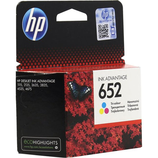 Levně Cartridge HP F6V24AE, 652, Tri-color