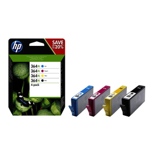 Cartridge HP N9J74AE, 364XL, čtyřbalení, CMYK