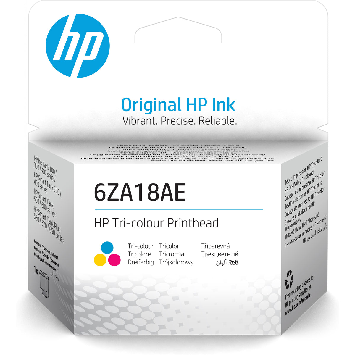 HP originální tisková hlava 6ZA18AE,Tri-color