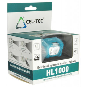 Čelovka CEL-TEC HL1000, nabíjecí
