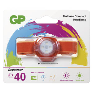 Čelovka GP CH31, LED, 2xCR2025, oranžová