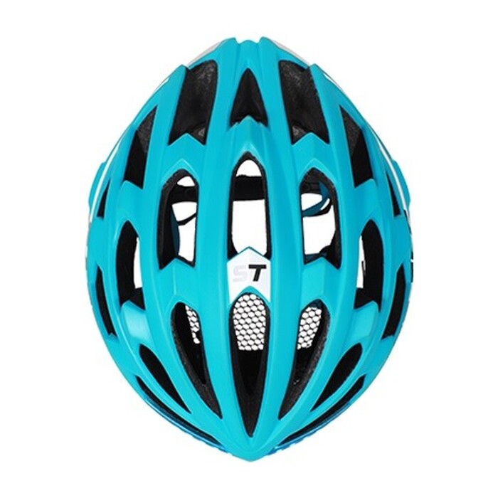 Chytrá helma SafeTec TYR 2, M, LED blinkry, bluetooth, modrá