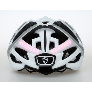 Chytrá helma SafeTec TYR 3, XL, LED blinkry, bluetooth, bílá