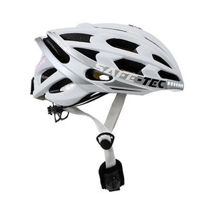 Chytrá helma SafeTec TYR 3, XL, LED blinkry, bluetooth, bílá