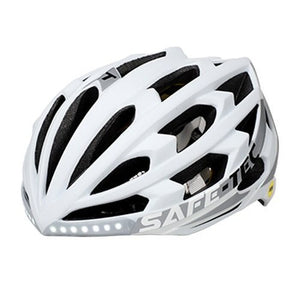 Chytrá helma SafeTec TYR 3, XL, LED blinkry, bluetooth, bílá