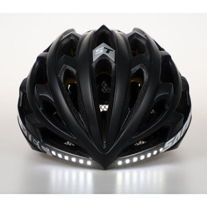 Chytrá helma SafeTec TYR 3, XL, LED blinkry, bluetooth, černá