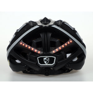 Chytrá helma SafeTec TYR 3, XL, LED blinkry, bluetooth, černá