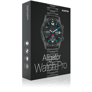 Chytré hodinky Aligator Watch Pro, 3x řemínek, černá ROZBALENO