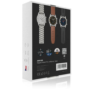 Chytré hodinky Aligator Watch Pro, 3x řemínek, stříbrná