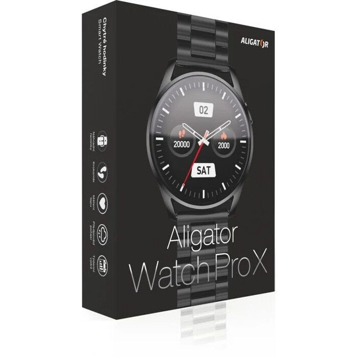 Chytré hodinky Aligator Watch Pro X, černá