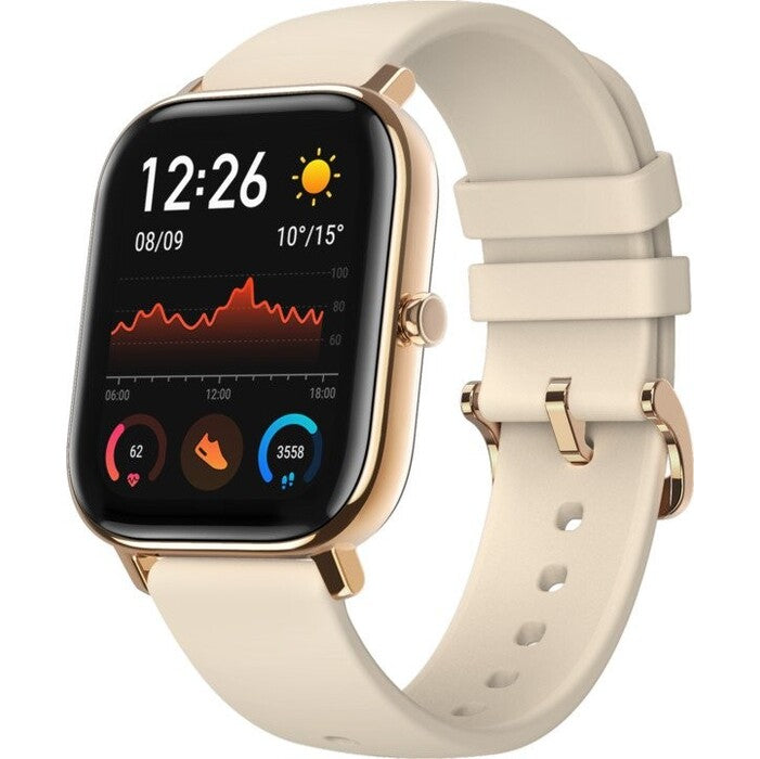 Chytré hodinky Amazfit GTS, zlatá