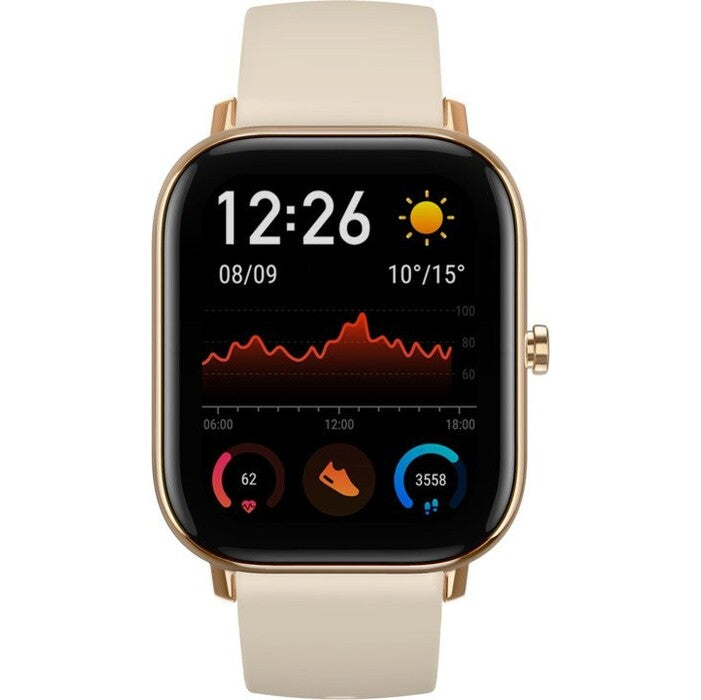 Chytré hodinky Amazfit GTS, zlatá