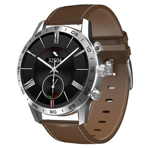 Chytré hodinky ARMODD Silentwatch 4 Pro, kožený řem, stříbrná