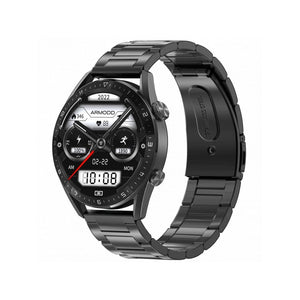 Chytré hodinky Armodd Silentwatch 5 Pro, kovový řemínek, černá