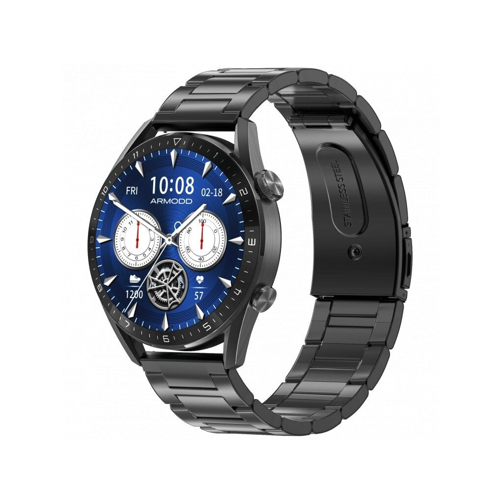 Chytré hodinky Armodd Silentwatch 5 Pro, kovový řemínek, černá PO