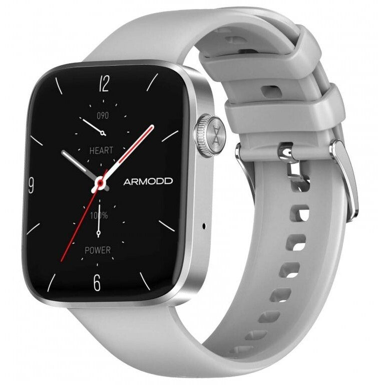 Chytré hodinky Armodd Squarz 11 Pro, stříbrná
