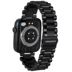 Chytré hodinky ARMODD Squarz 9 Pro, kovový řemínek, černá