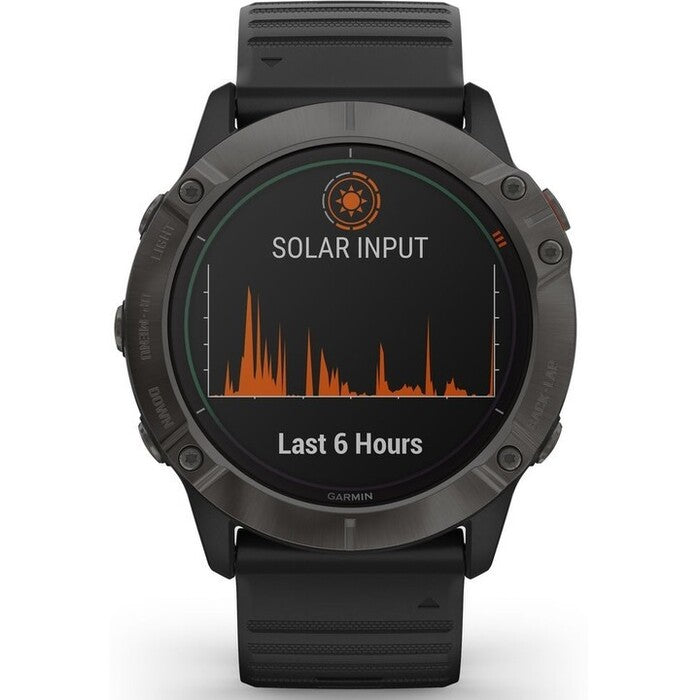Chytré hodinky Garmin Fenix 6X Pro Solar, černá/titan + Voucher