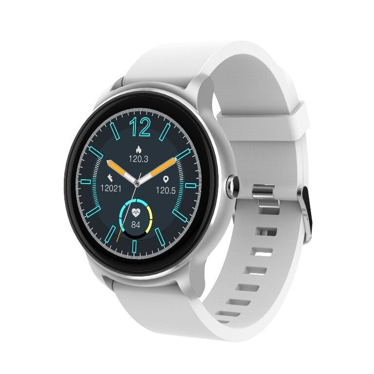 Chytré hodinky iGET Fit F60, 2x řemínek, stříbrná