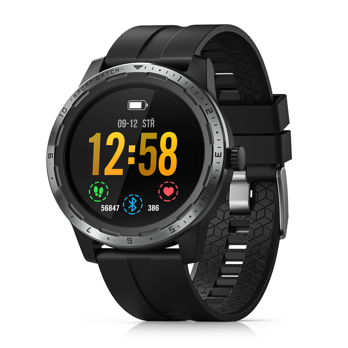 Chytré hodinky Niceboy X-Fit Coach GPS, černá