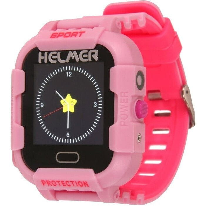 Dětské chytré hodinky Helmer LK 708 s GPS lokátorem,růžová