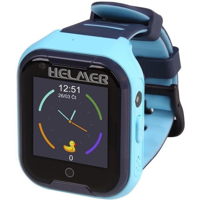 Dětské chytré hodinky Helmer LK 709 s GPS lokátorem, modrá