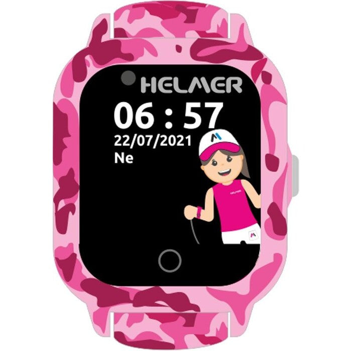 Dětské chytré hodinky Helmer LK 710 s GPS lokátorem, červená
