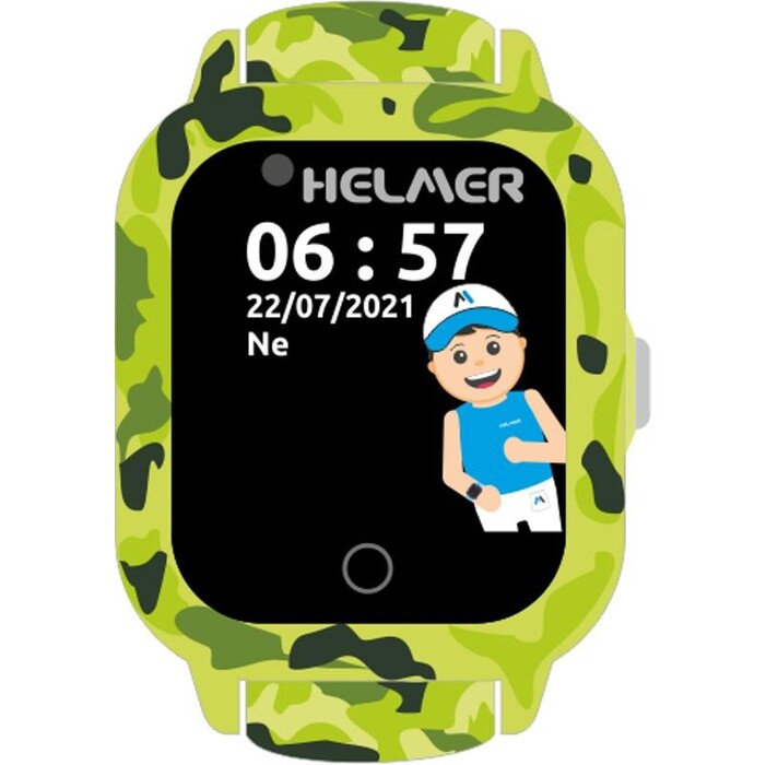 Dětské chytré hodinky Helmer LK 710 s GPS lokátorem, zelená