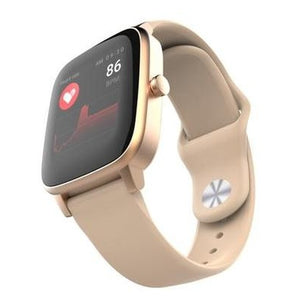 Chytré hodinky Vivax Life Fit, silikonový řemínek, zlatá