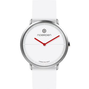 Chytré hybridní hodinky Noerden Life 2, bílá OBAL POŠKOZEN