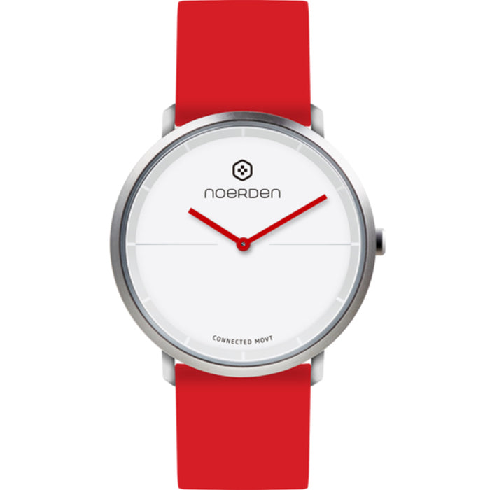 Chytré hybridní hodinky Noerden Life 2, červená