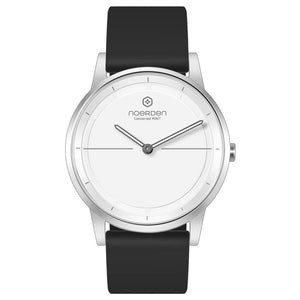 Chytré hybridní hodinky Noerden Mate 2, bílo/černá