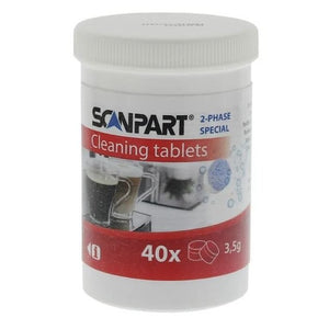 Speciální dvoufázové čisticí tablety pro kávovary Scanpart,40ks