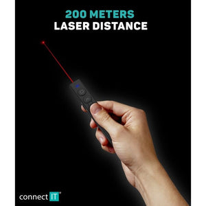 CONNECT IT laserové ukazovátko rechargeable, ČERNÉ