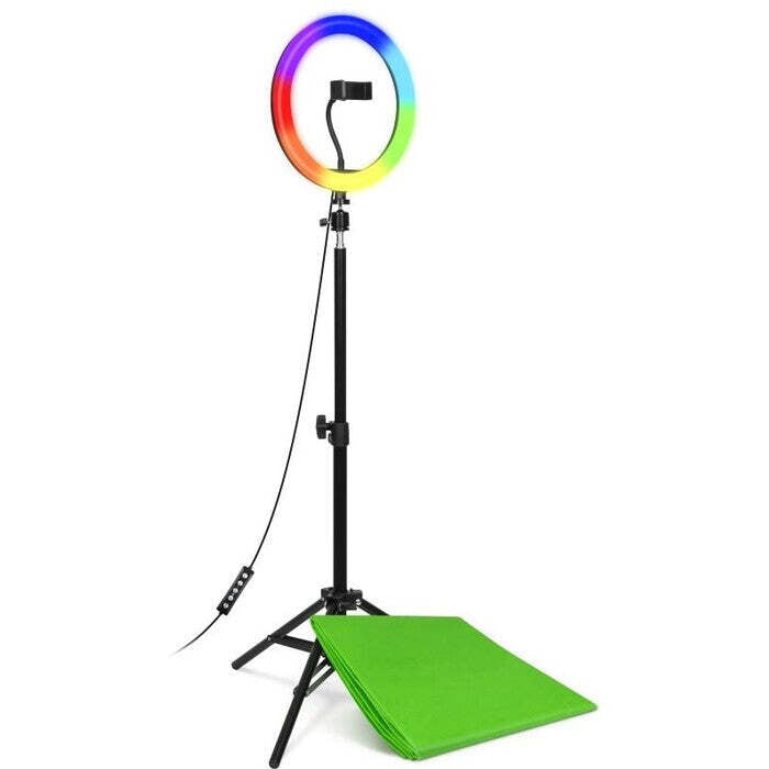 CONNECT IT Streaming Box Selfie10Ring kruhové 10&quot; RGB LED světlo OBAL POŠKOZEN