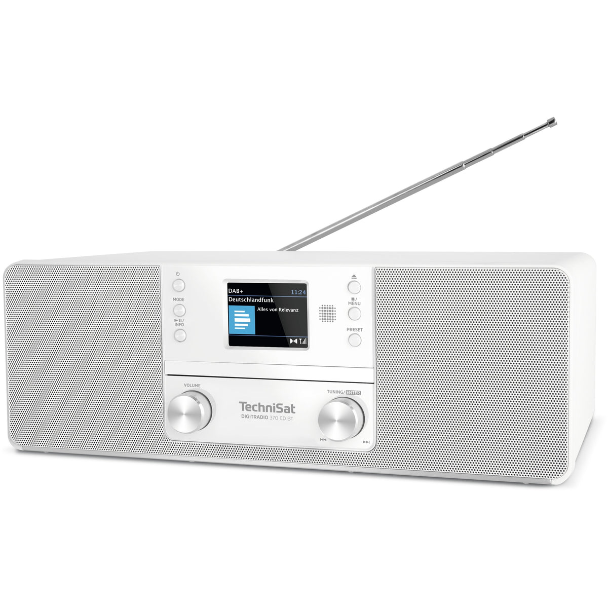 DAB rádio TechniSat DIGITRADIO 370 CD BT, bílé ROZBALENO