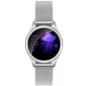 Dámské chytré hodinky Armodd Candywatch Crystal, stříbrná