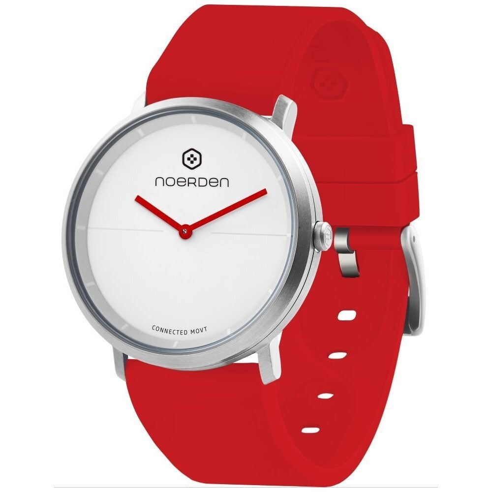 Chytré hybridní hodinky Noerden Life 2, červená