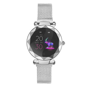 Dámské chytré hodinky Immax SW12, magnetický řemínek, stříbrná