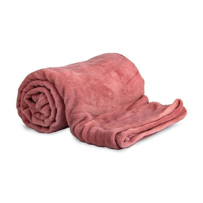 Deka Provence, flanel fleece, 150x200cm, růžová