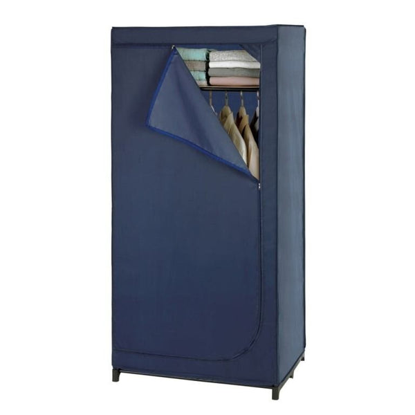 Levně Úložná skříň Wenko Business, látková, modrá, 160 cm