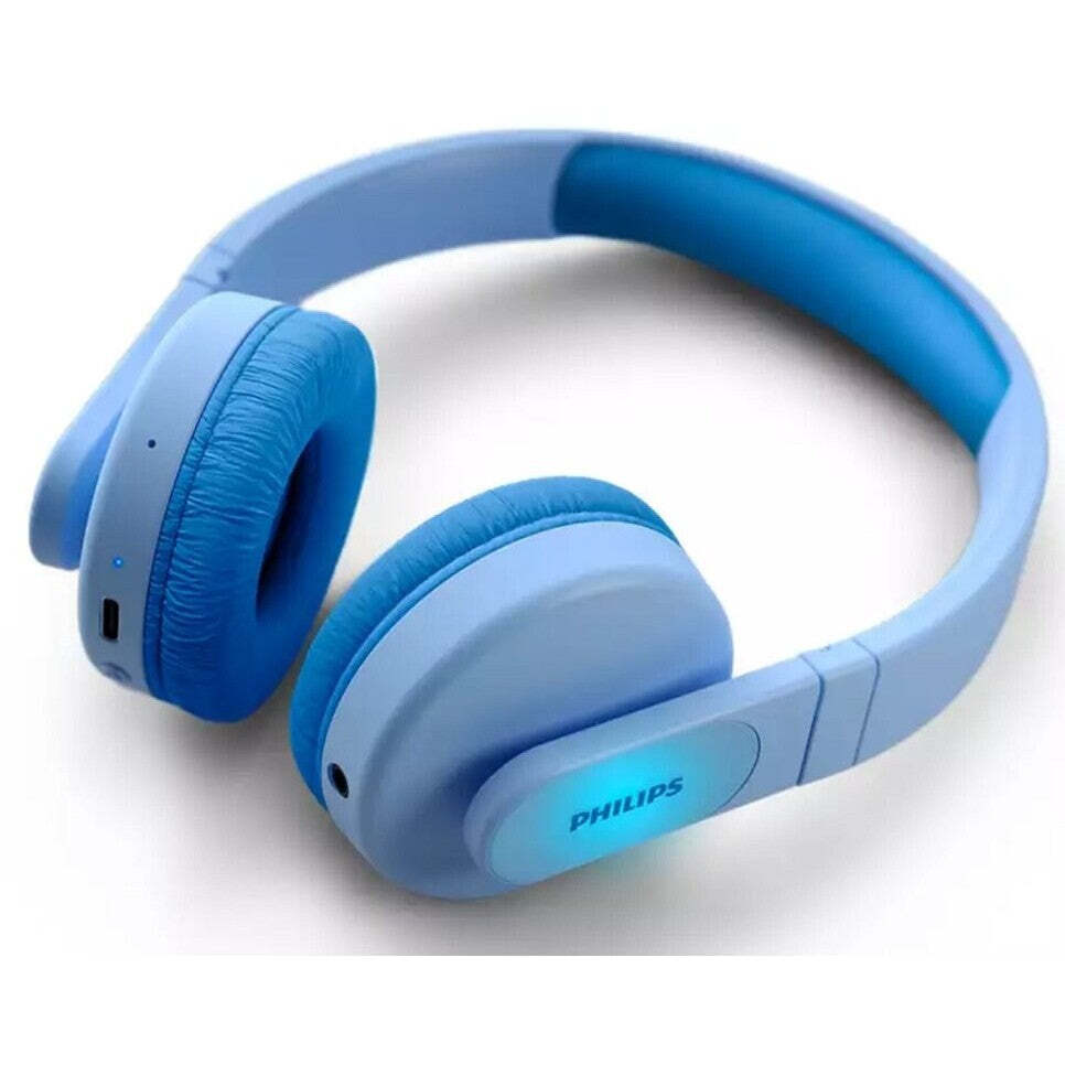 Dětská Bluetooth sluchátka Philips TAK4206, modrá ROZBALENO