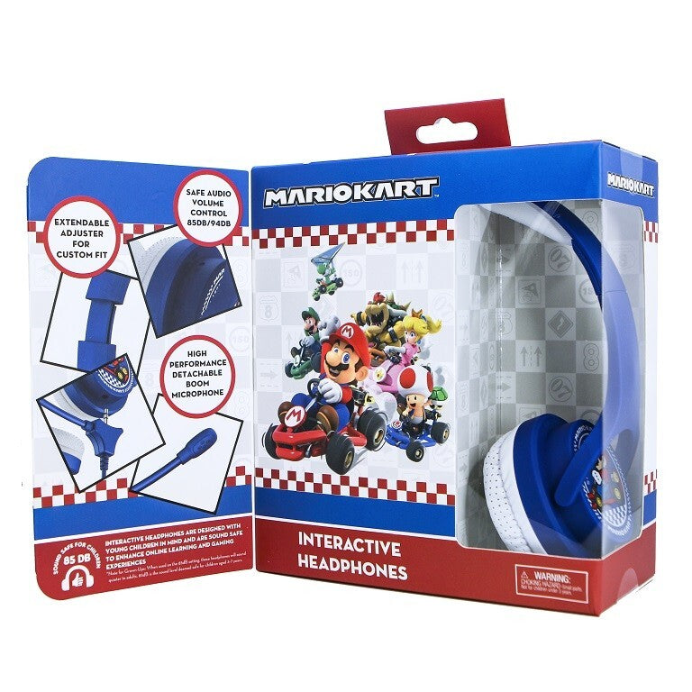 Dětská sluchátka s mikrofonem Nintendo Mariokart