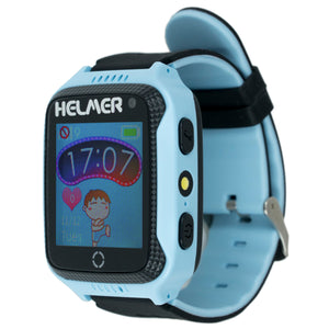 Dětské chytré hodinky Helmer LK 707 s GPS lokátorem, modrá